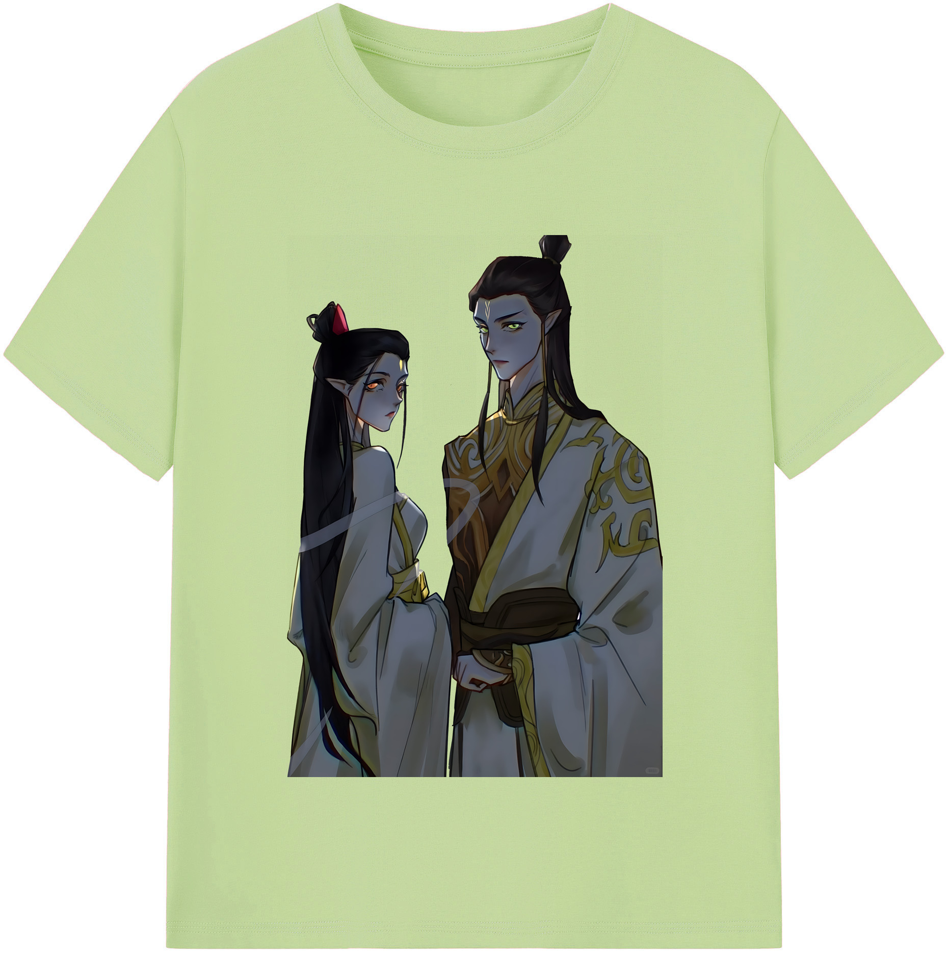 （画像用） Ne Zha 2 ナタ 魔童の大暴れ 綿100％半袖Tシャツ（フロントプリント）